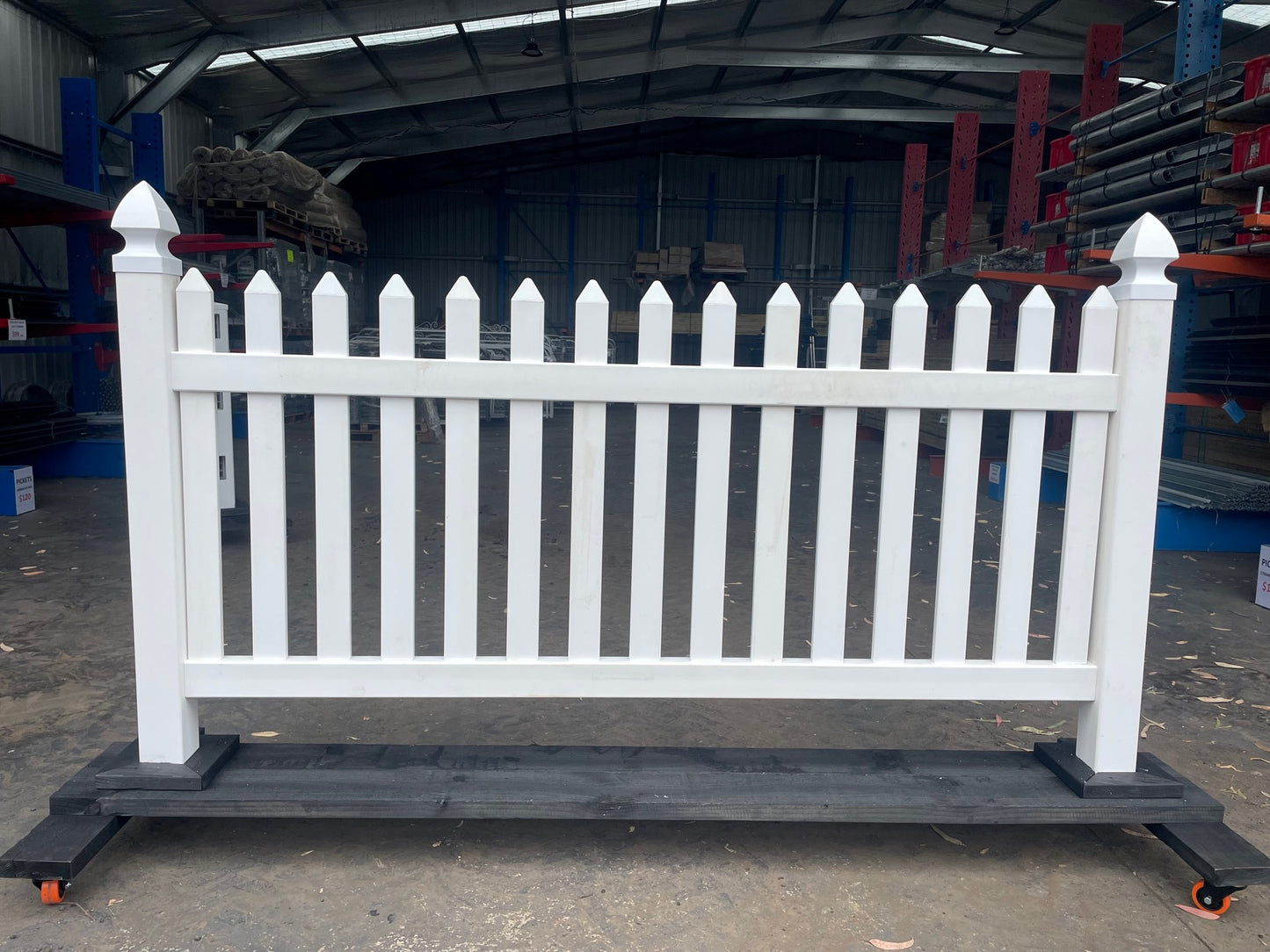 PVC Picket Fence - End Post & Gothic Cap Only