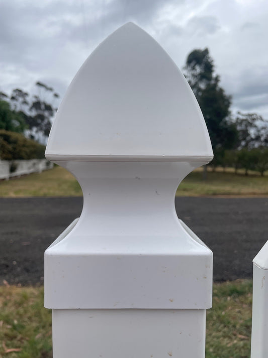 PVC Gothic Fence Cap Only