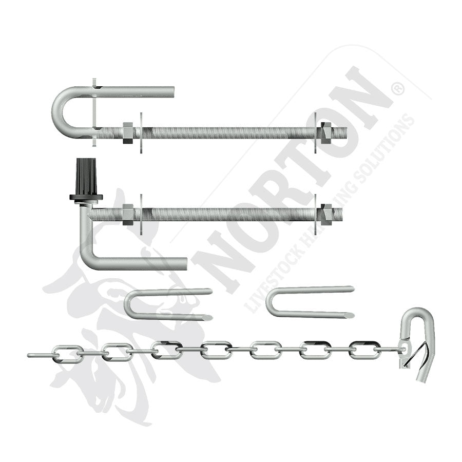 Bolt Through Hinge set, Norton FGP189 GNR251002