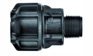 Metric End Connector Poly x MI BSP 40mm x 1-1/2"