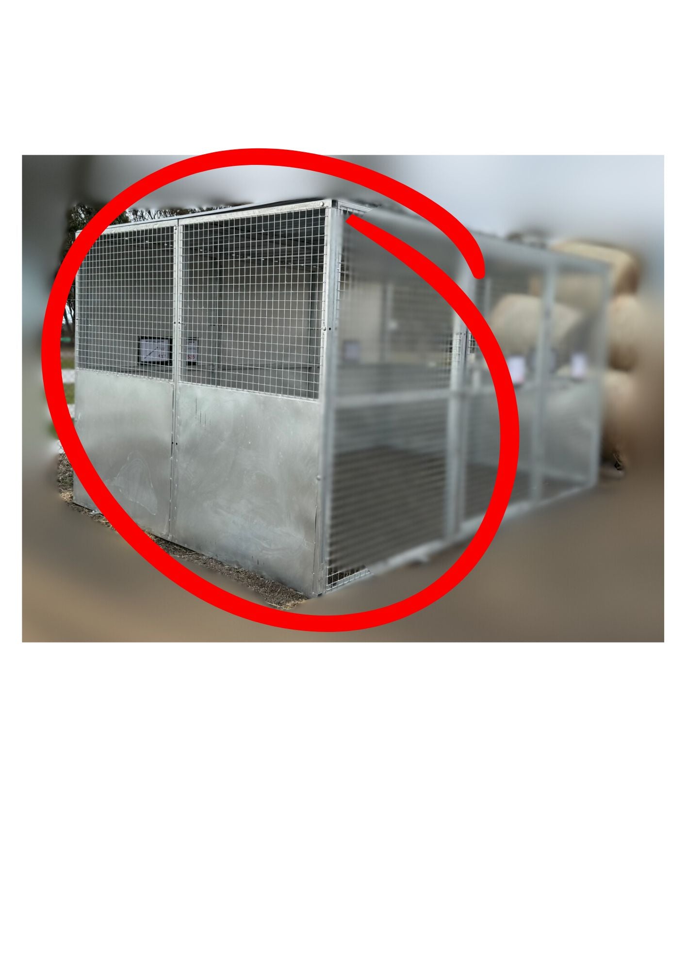 Shed Panel - 1/2 Mesh, 1/2 Panel