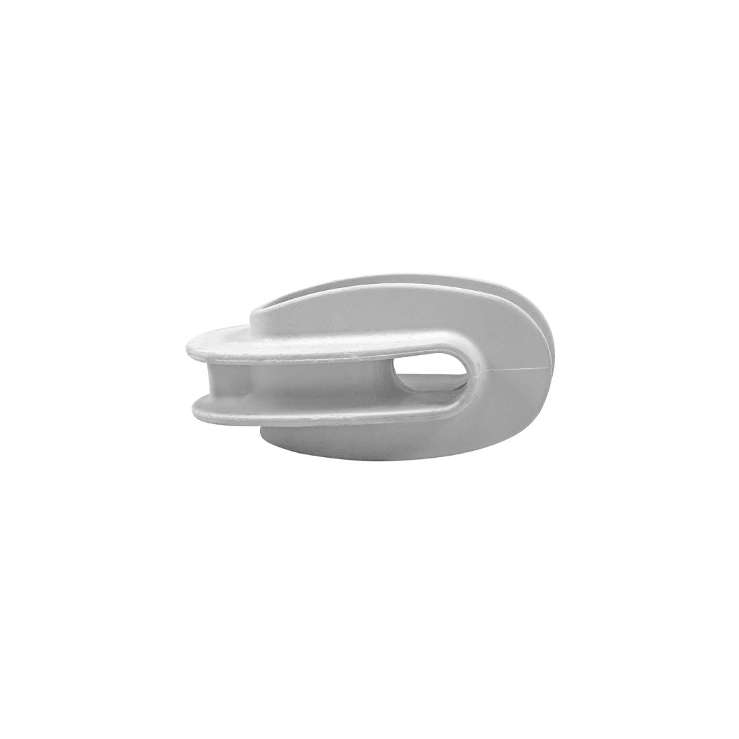 Bullnose Plastic Insulator White- 25pk