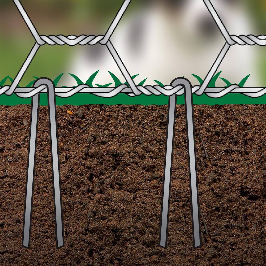 Irrigation "U" pins, Footer pegs, 10pk