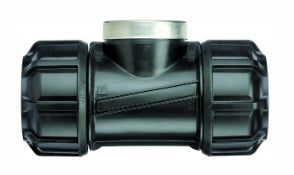 Metric Tee Poly x Poly x FI 32x32x1-1/4"