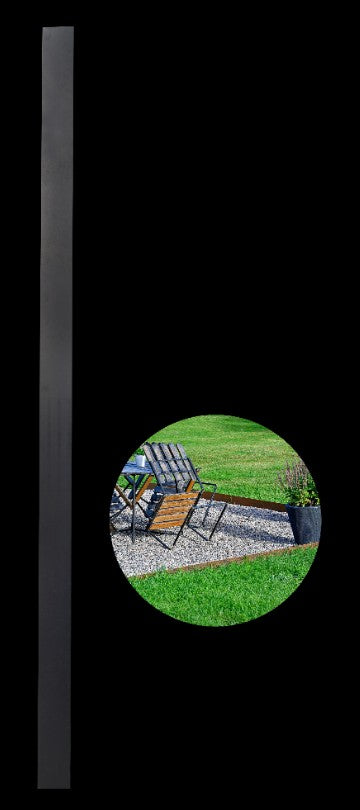 Steel Edging, Black (untreated), 100mm x 3mm x 2400mm