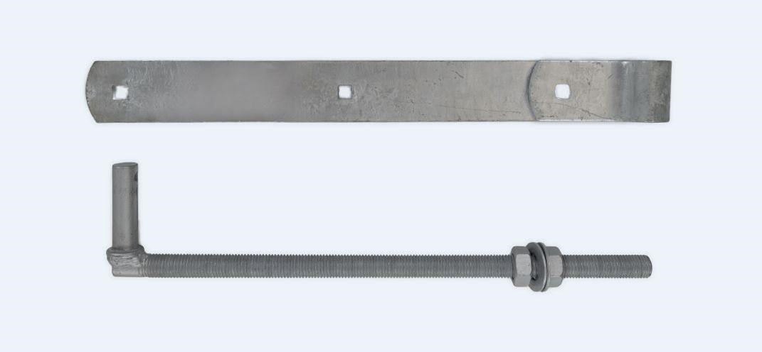 Timber Gate Strap & Gudgeon 450mm