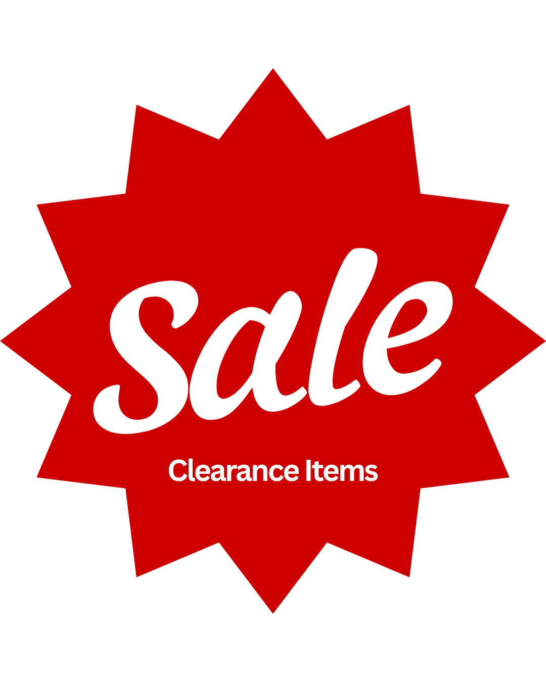 ON SALE - Clearance Items
