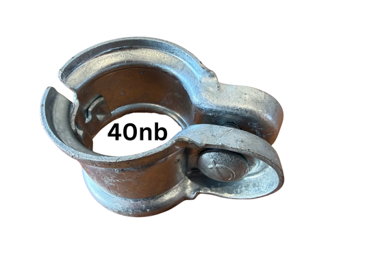 VFT40 Galvanised Steel Pipe Clamp, Variable Fitting Through 40nb