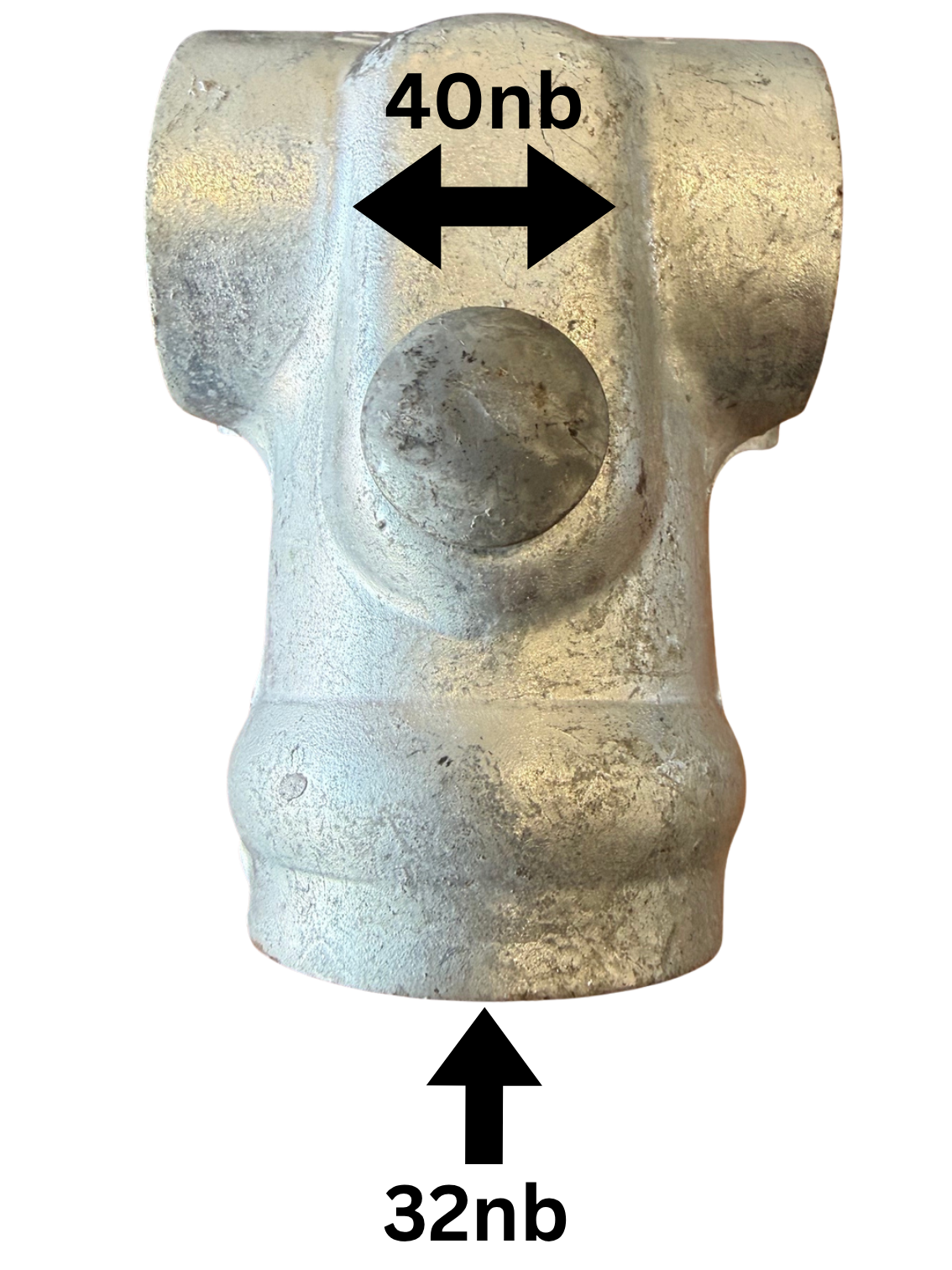 Tee4032 Galvanised Steel Pipe Clamp T4032