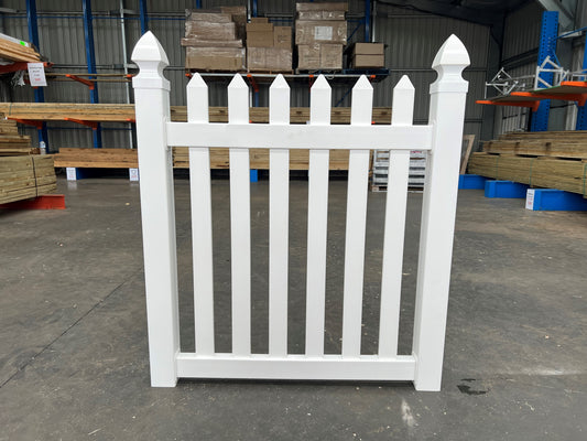 PVC Picket Gate (Including Fittings) - 1200mm