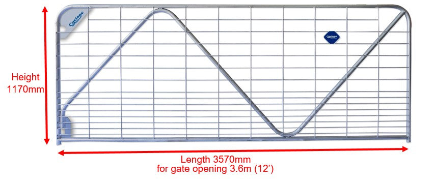 12ft N-Sure Cyclone Farm Gate