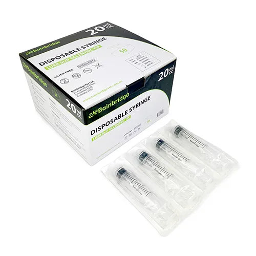 Disposable Syringe 20ml 50pk