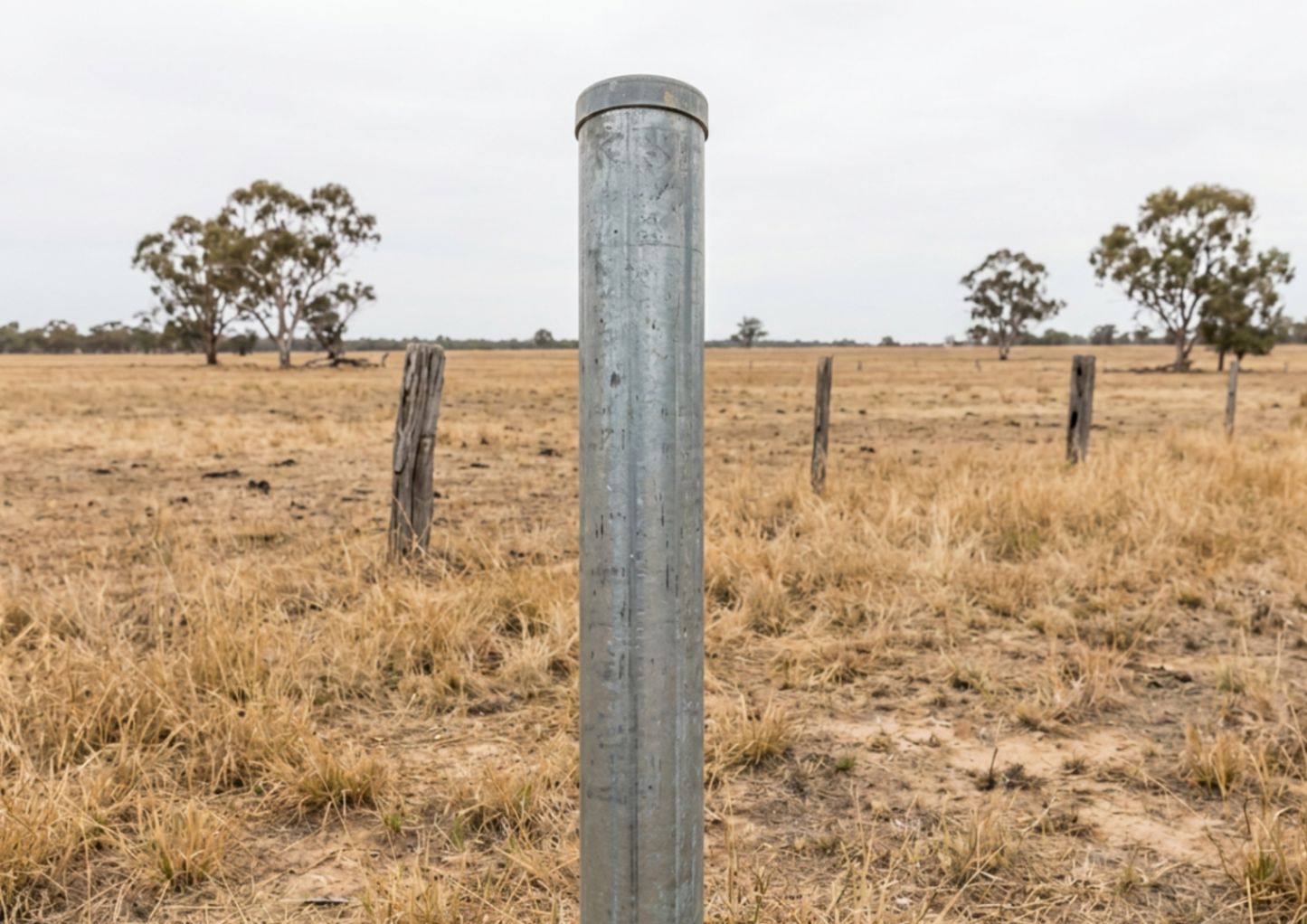 Galvanised Steel Post, 100NB x 2400mm