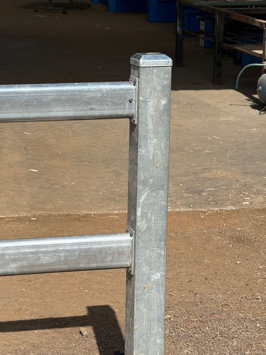 Square (100mm) Steel Post, 1800mm long, with cap