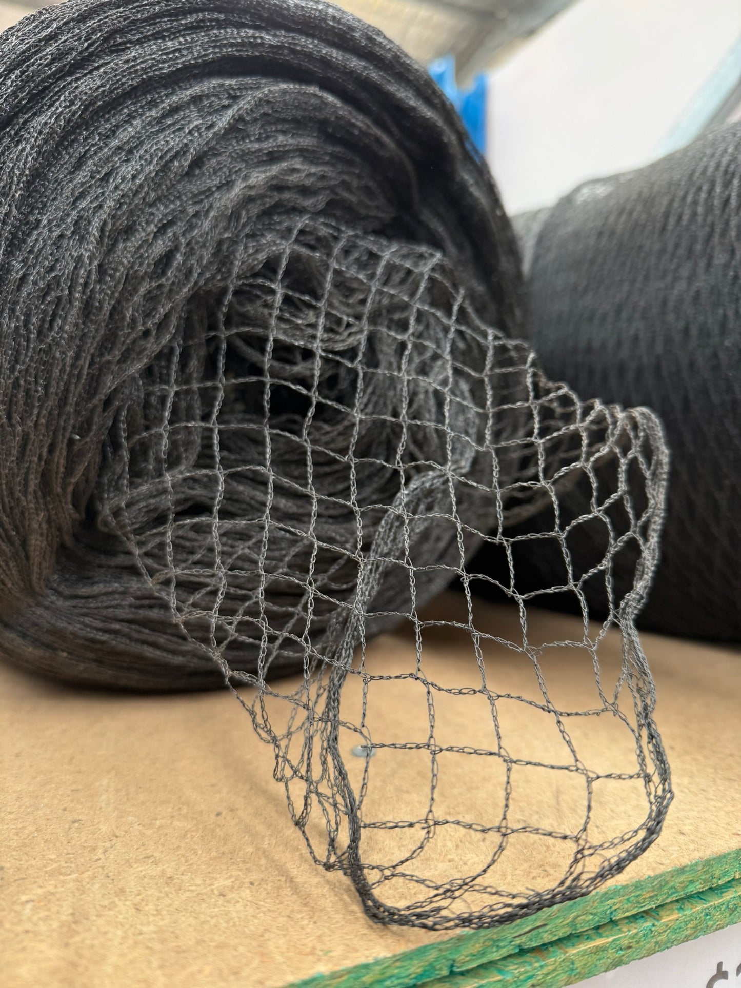 Bird Netting 5m x 100m, 15mm Diamond, Black, Knitted