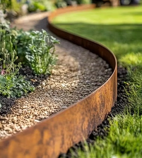 Steel Edging, Black (untreated), 100mm x 3mm x 2400mm