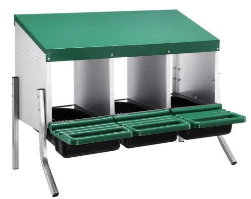 Rolla Away Egg, 3 Hole Nesting Box, with legs