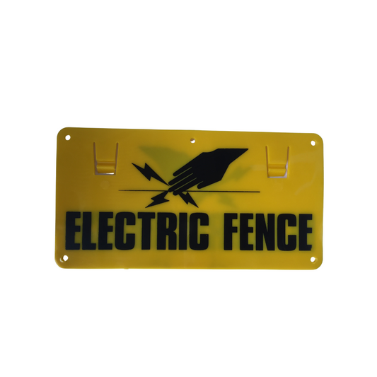 Electric Fence Warning Sign - 5pk
