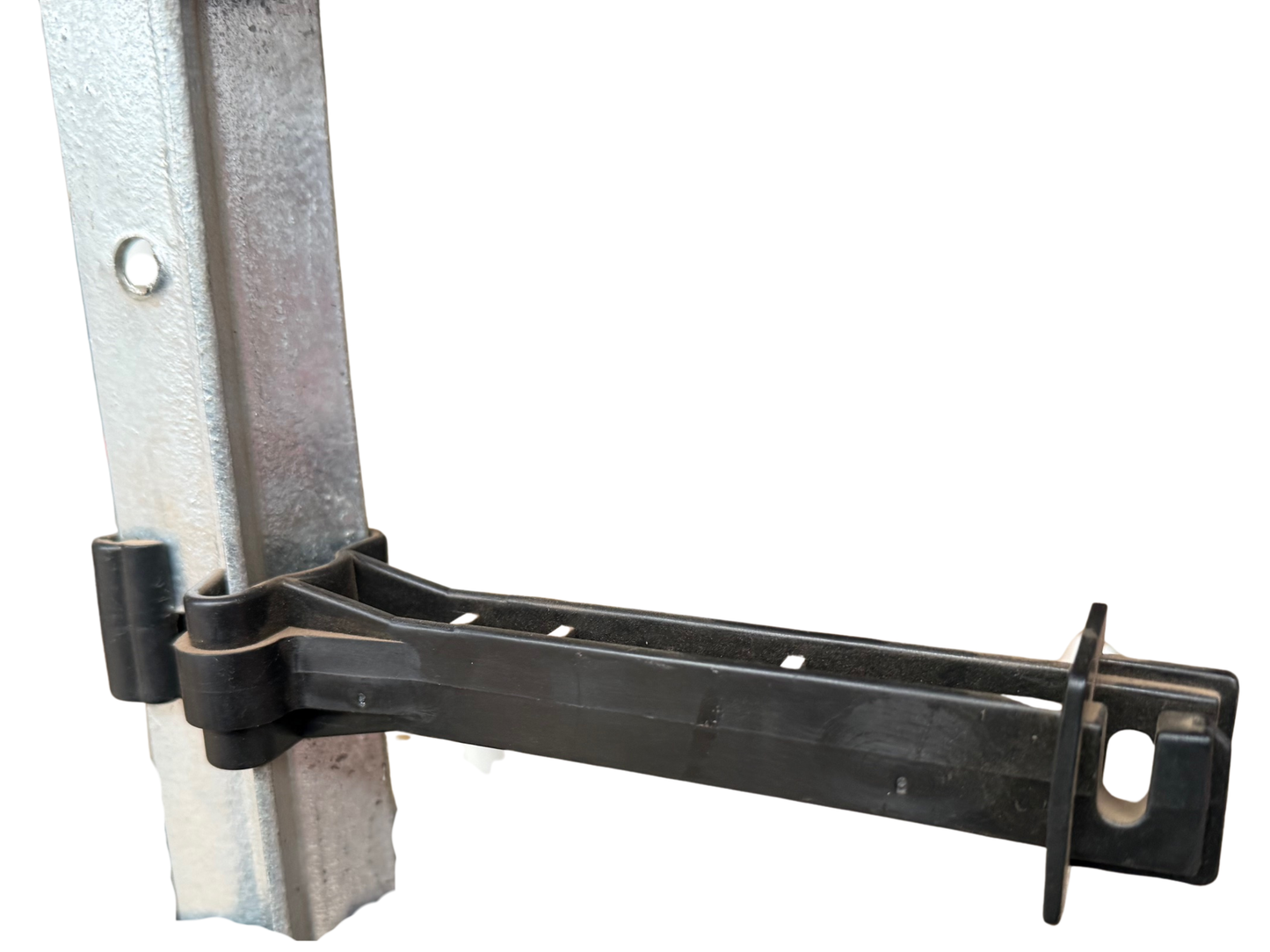 Steel Post Offset Insulator- 150mm, snug fit, 10 Pk