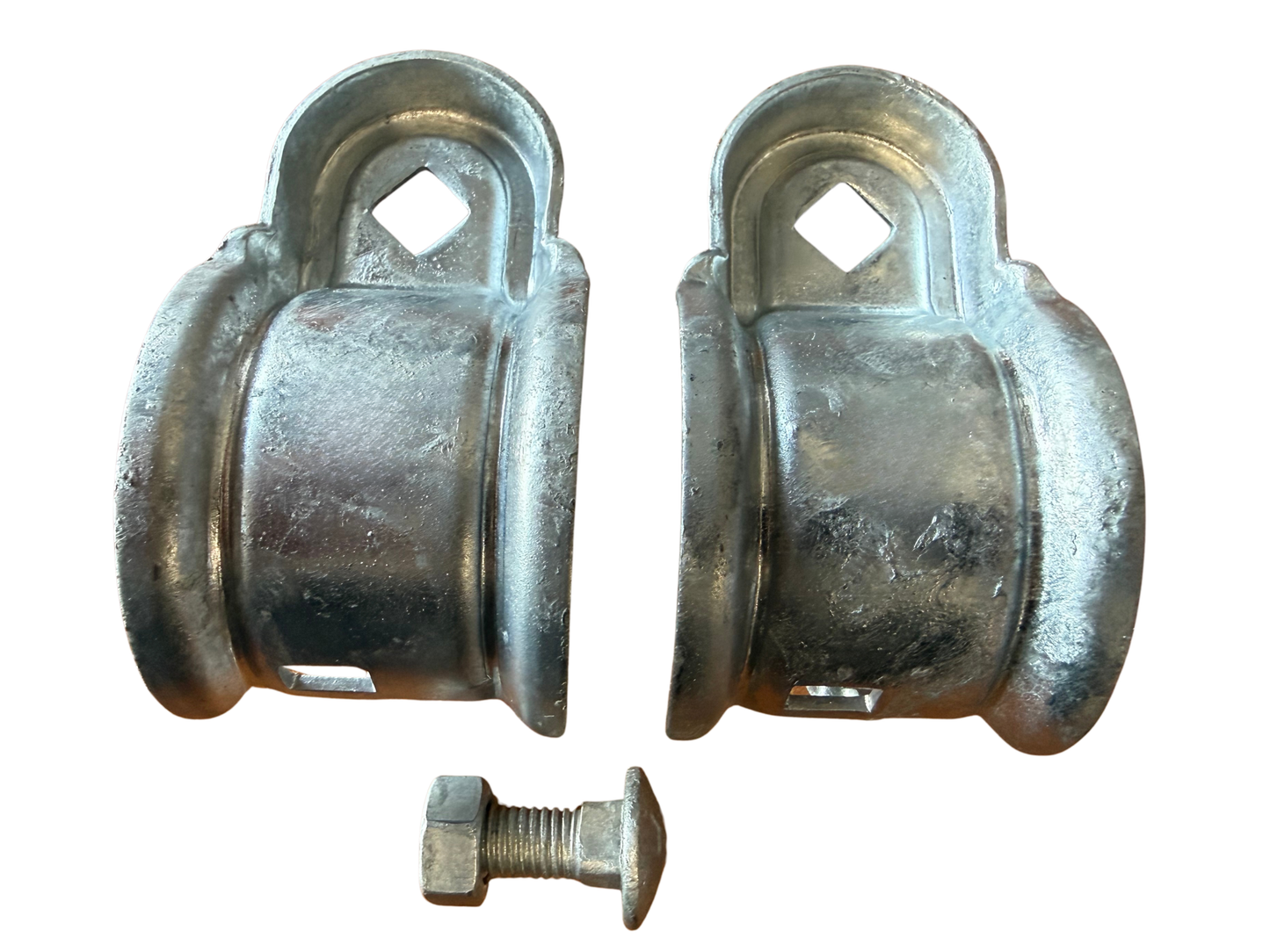 VFT40 Galvanised Steel Pipe Clamp, Variable Fitting Through 40nb
