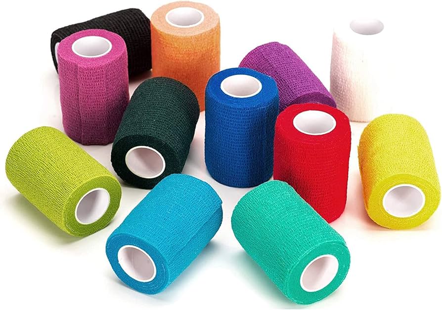 Cohesive Bandage 10cm Mixed Colour