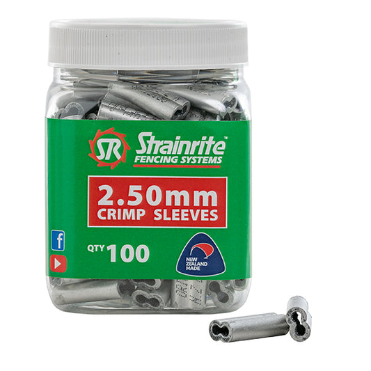 Strainrite Crimp Sleeves 2.5mm- 100pk