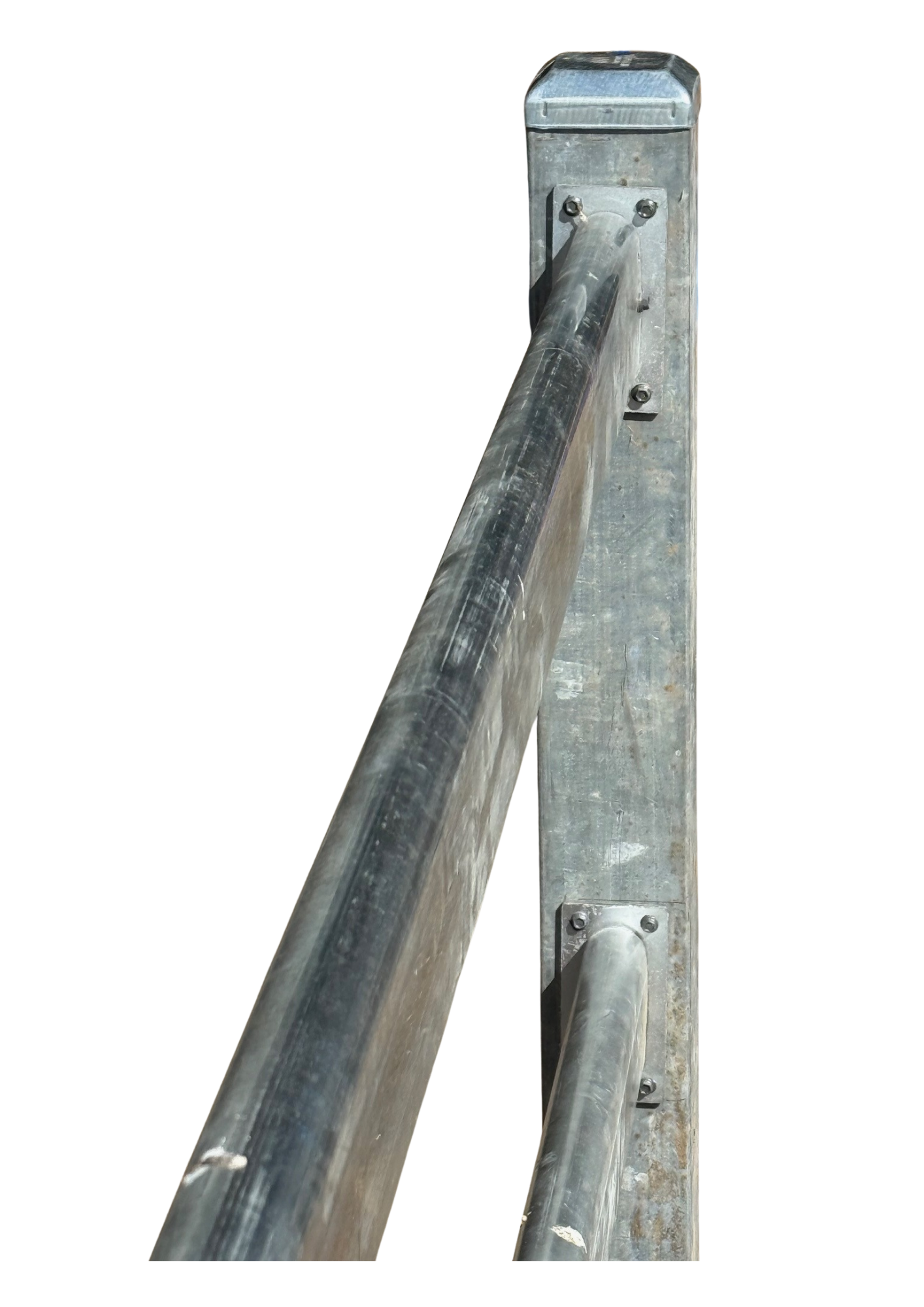 Square (100mm) Steel Post, 1800mm long, with cap