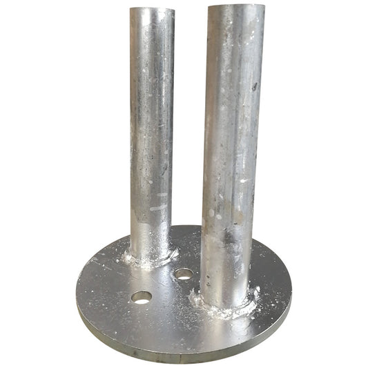 Temporary Fence Panel, Base Plate, 2 post