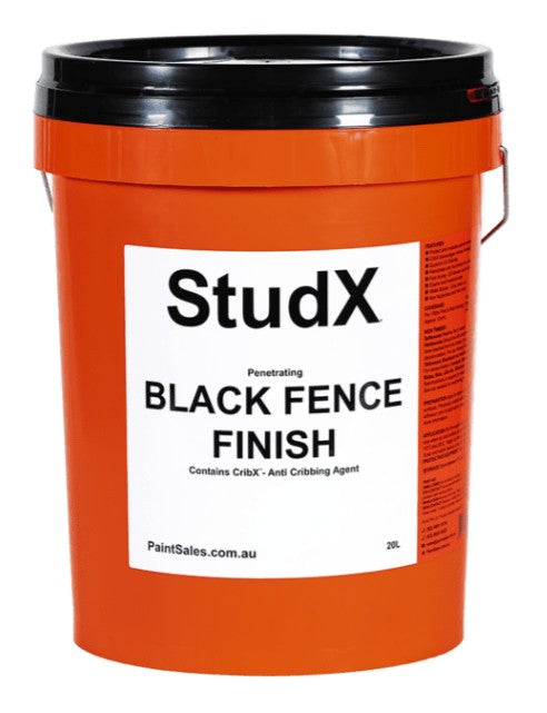 StudX Black Finish Fence Finish